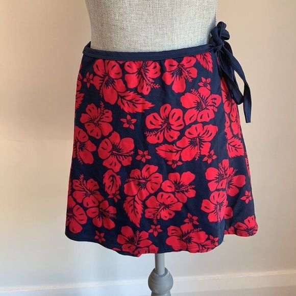 🌈 5/$25 Vintage le chateau floral swim skirt sarong - Picture 2 of 7